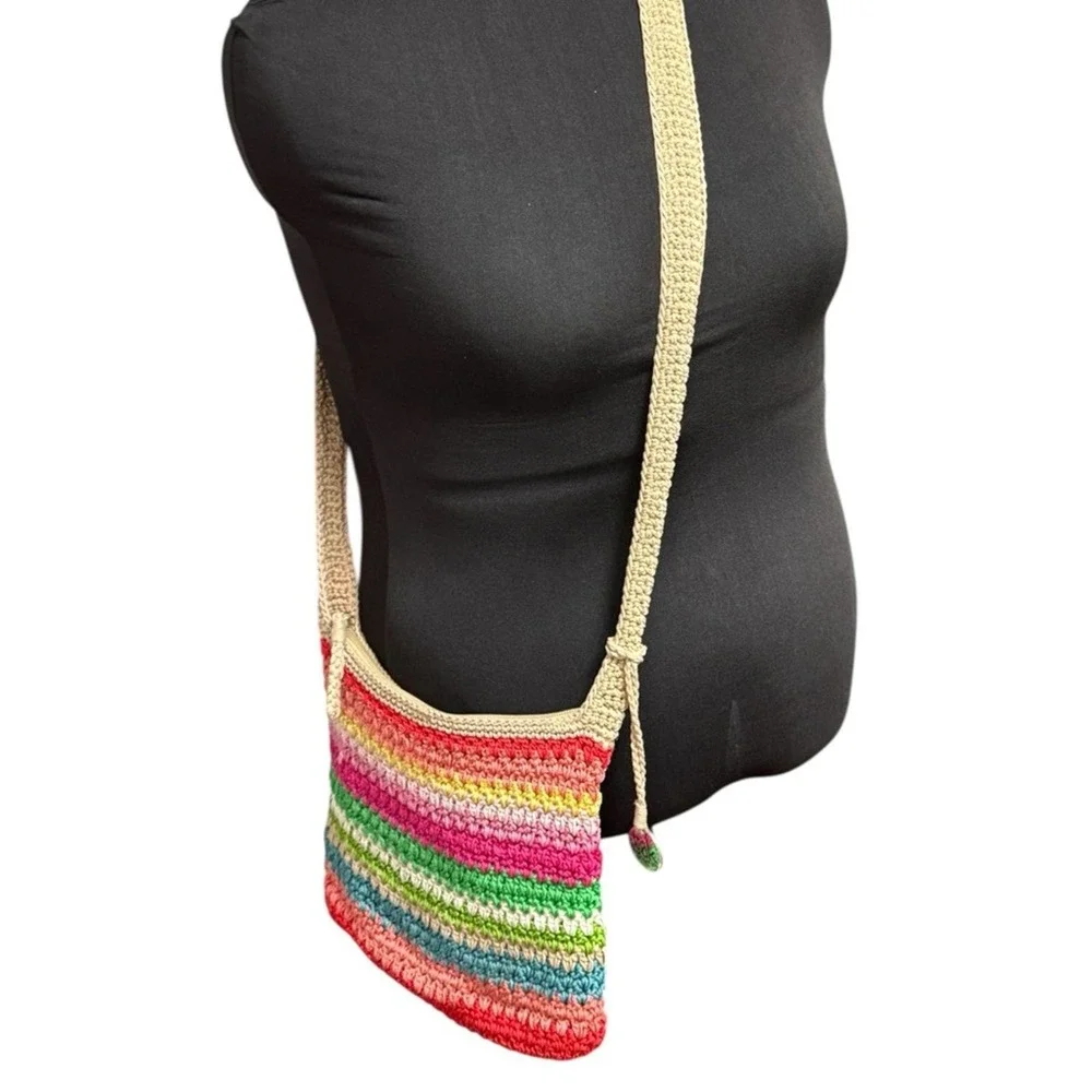 Multicolor rainbow the SAK crochet crossbody‎ handbag